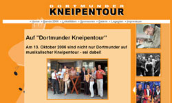 Website der Dortmunder Kneipentour