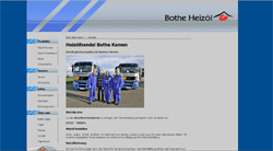 Webdesign Kamen: Bothe Heizöl Kamen