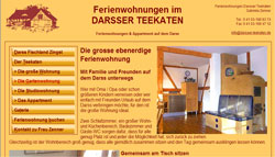 Darsser Teekaten: Ferienwohnungen Darss webdesign aus Lünen: webfeger.com: darsser-teekaten.de